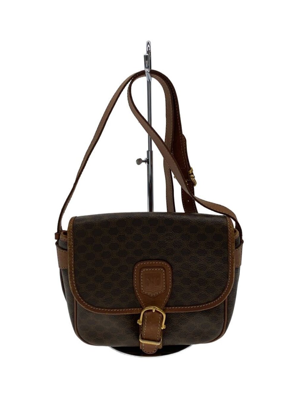 Celine Shoulder Macadam Bag Brown All over